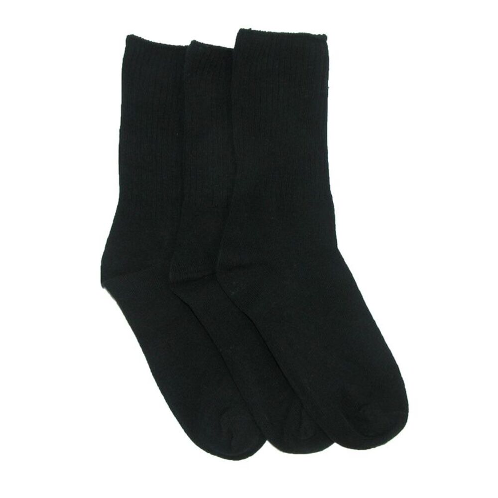 Jefferies Socks Kids' Cotton Seamless Toe Casual Crew Sock (Pack of 3)
